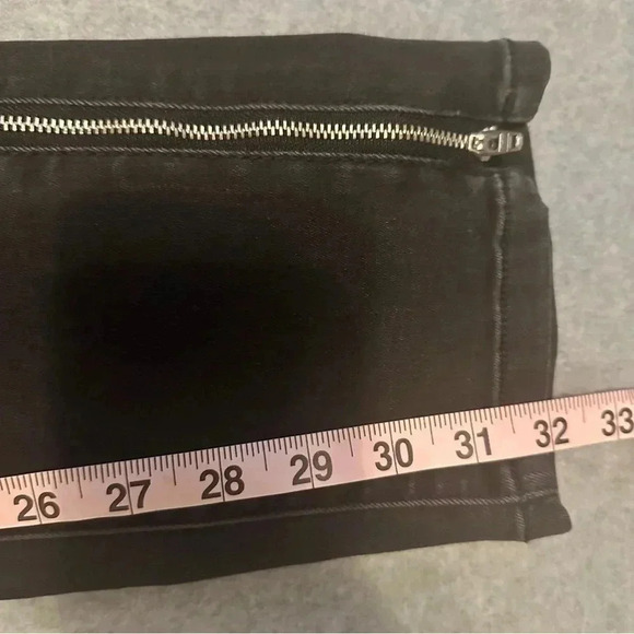 NWT Urban Outfitters BDG black high rise skinny jeans denim side zip size 28 - Picture 5 of 12